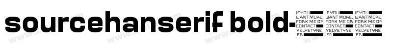 sourcehanserif bold字体转换